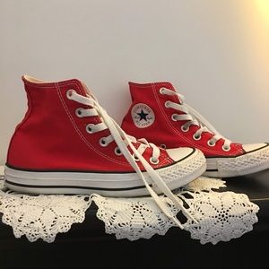 Red High Top Converse